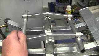 Lowbed, walking beam rear suspension