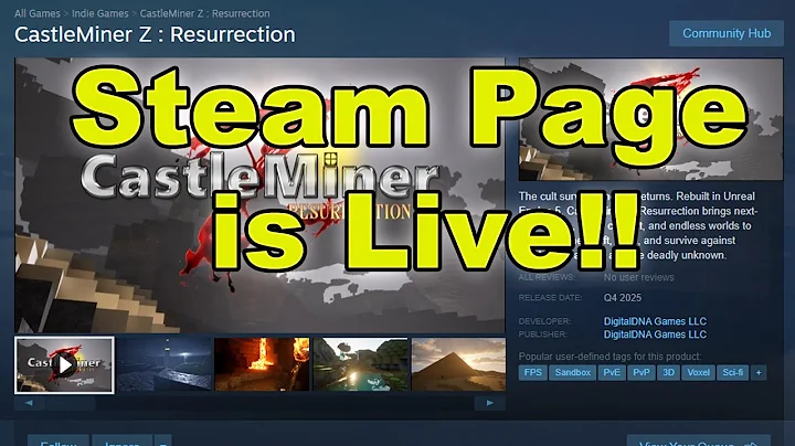 CastleMiner Z : Resurrection - Steam Page is Live!