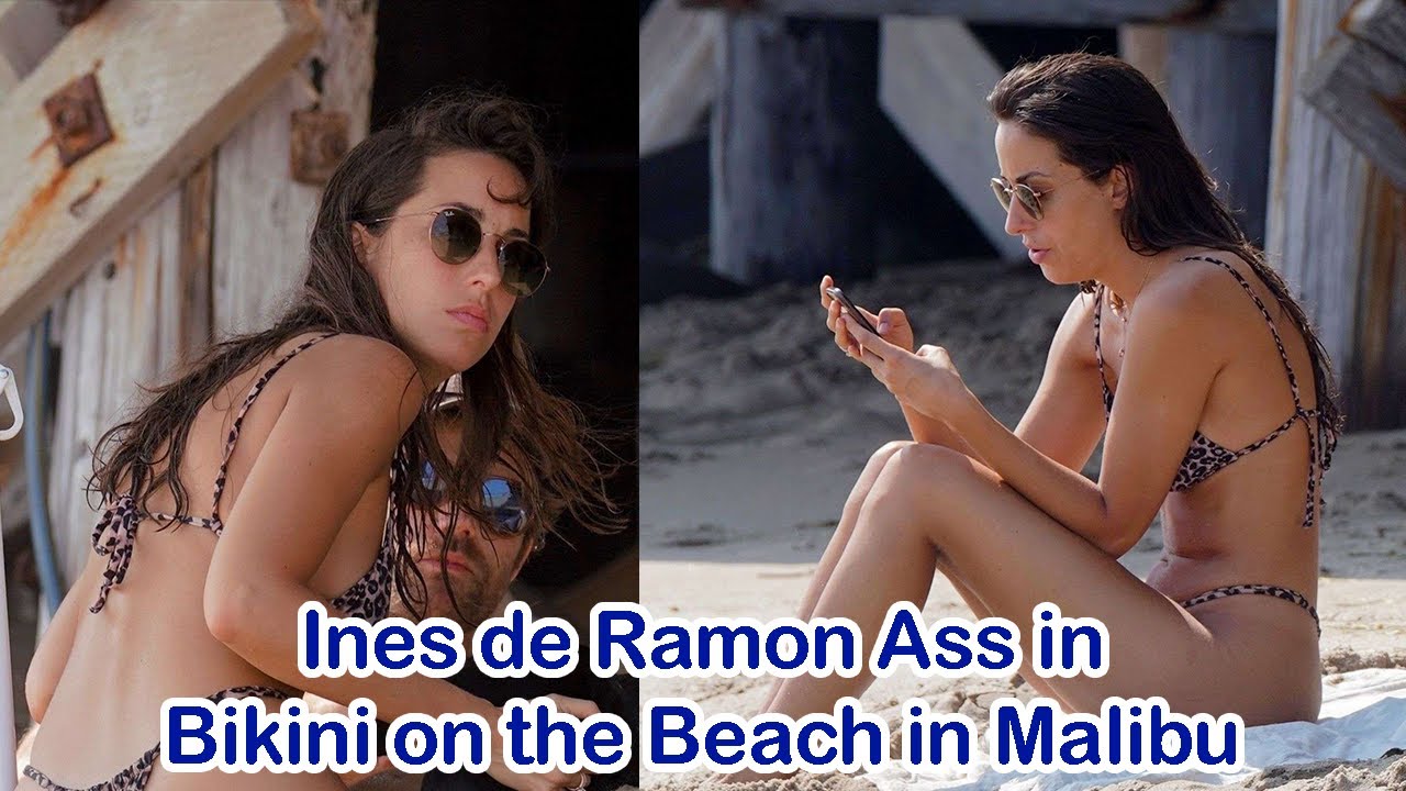 Ines de Ramon in Bikini on the Beach in Malibu - YouTube