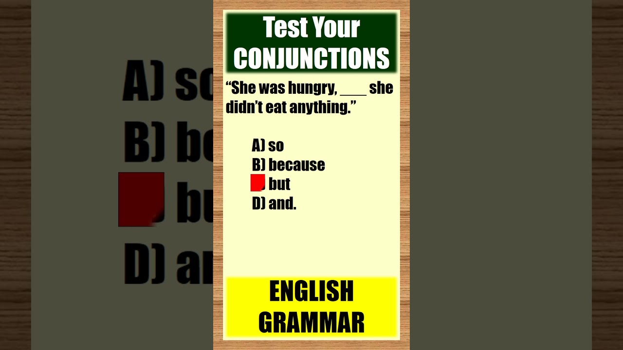 Can You Pass This Conjunctions Quiz? 😱 | English Grammar Test 6