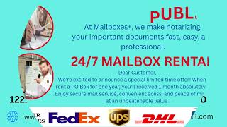 NOTARY SERVICE I 24/7 MAILBOX RENTAL I