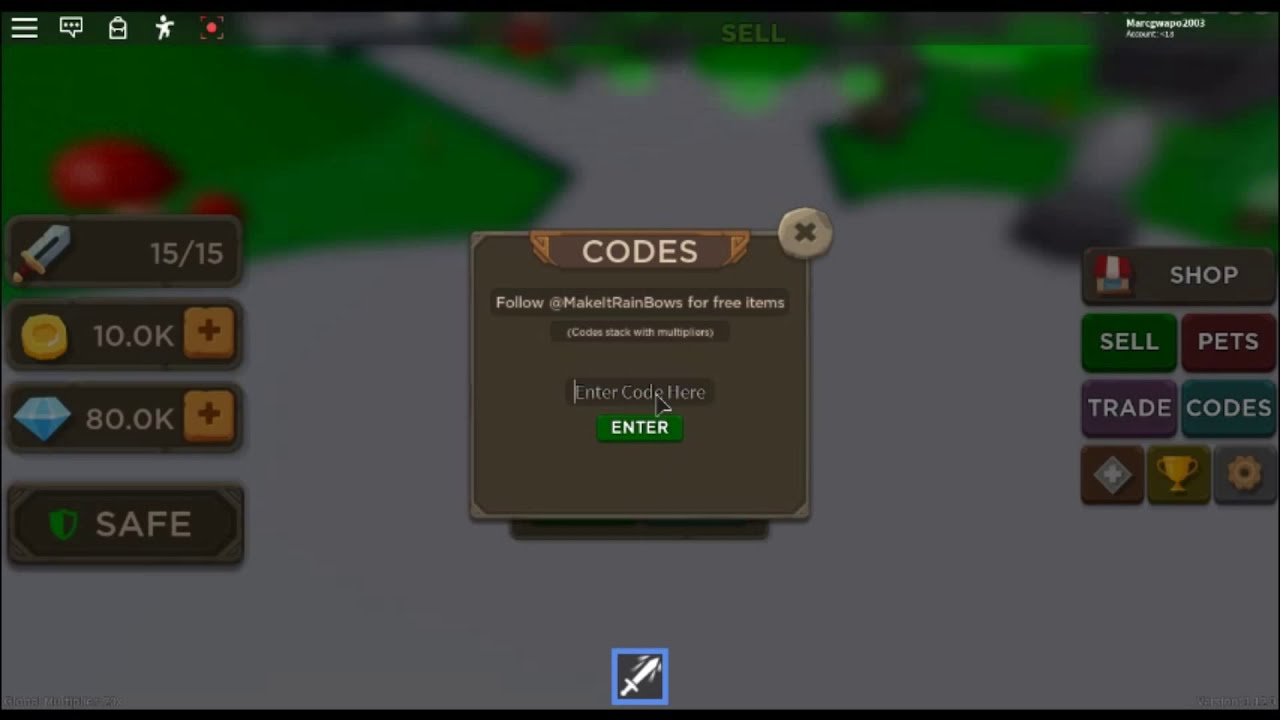 Codes For Knife Throwing Simulator