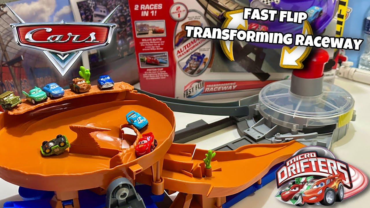 2013 Micro Drifters Fast Flip Transforming Raceway Unboxing & Run — The ...