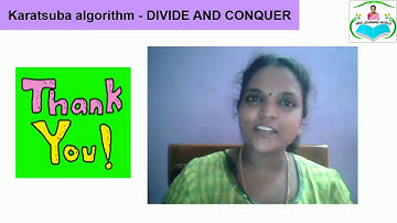 KARATSUBA ALGORITHM-DIVIDE AND CONQUER