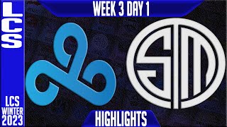 C9 vs TSM Highlights | LCS Sptring 2023 W3D1 | Cloud9 vs Team Solomid