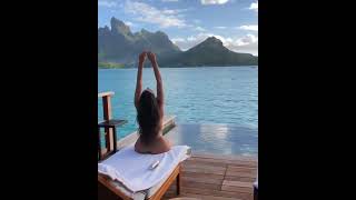 MY BORA BORA BUNGALOW VIEW #shorts #borabora