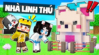 Minecraft nhưng xây NHÀ LINH THÚ AN TOÀN ? MrVit và Tứ Trụ xây nhà công nghệ chống Zombie Minecraft