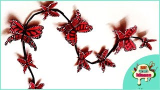 DIY crafts: Paper BUTTERFLIES (very EASY) | Paper butterfly walldecor | diy craft ideas