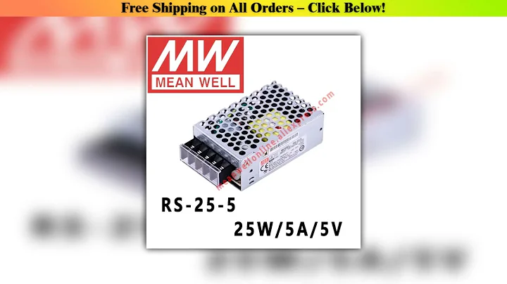 Get Mean Well RS-25-5 AC/DC 25W/5A/5V Single Output Switching Power Supply meanwell online store•••