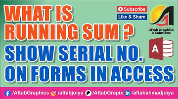 Running Sum & Auto Serial Numbers on MS Access Forms