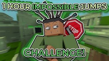 How Many IMPOSSIBLE JUMPS Can I do in 1 HOUR (Krunker.io)