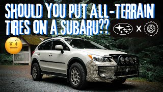 Should you install all terrain tires on your Subaru?