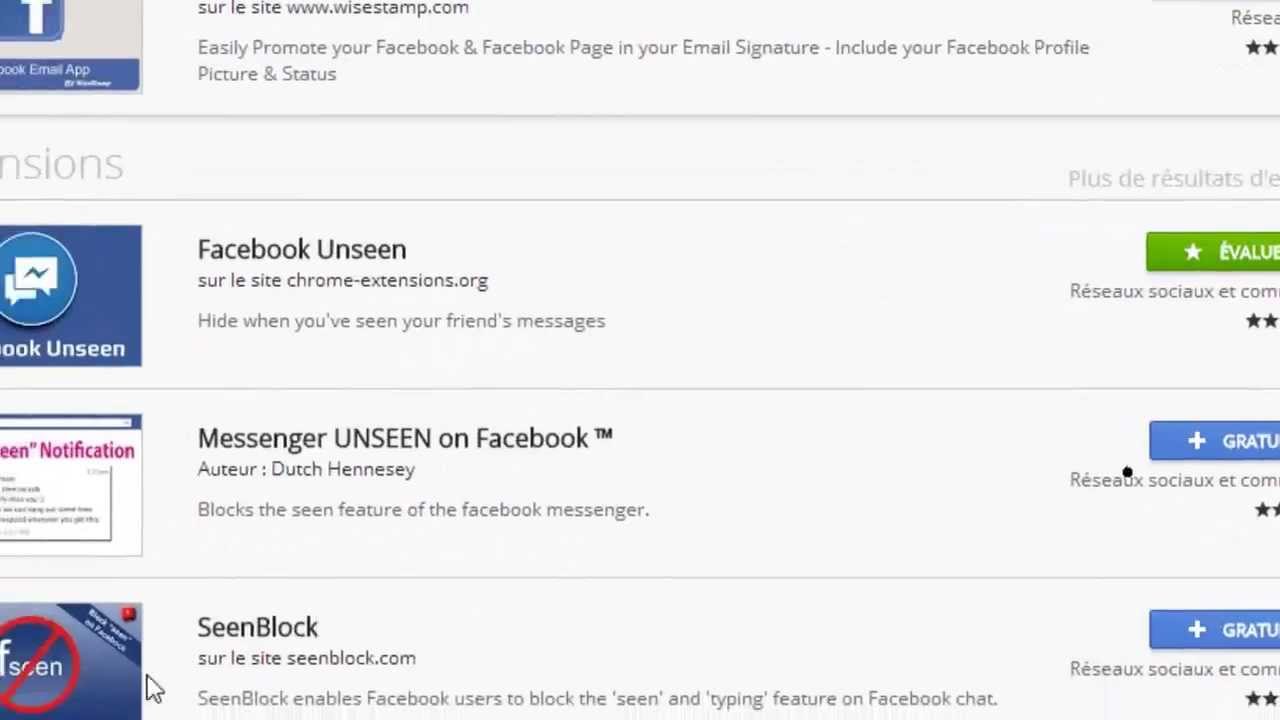 Voir les messages sans mettre de "vu" sur Facebook - YouTube