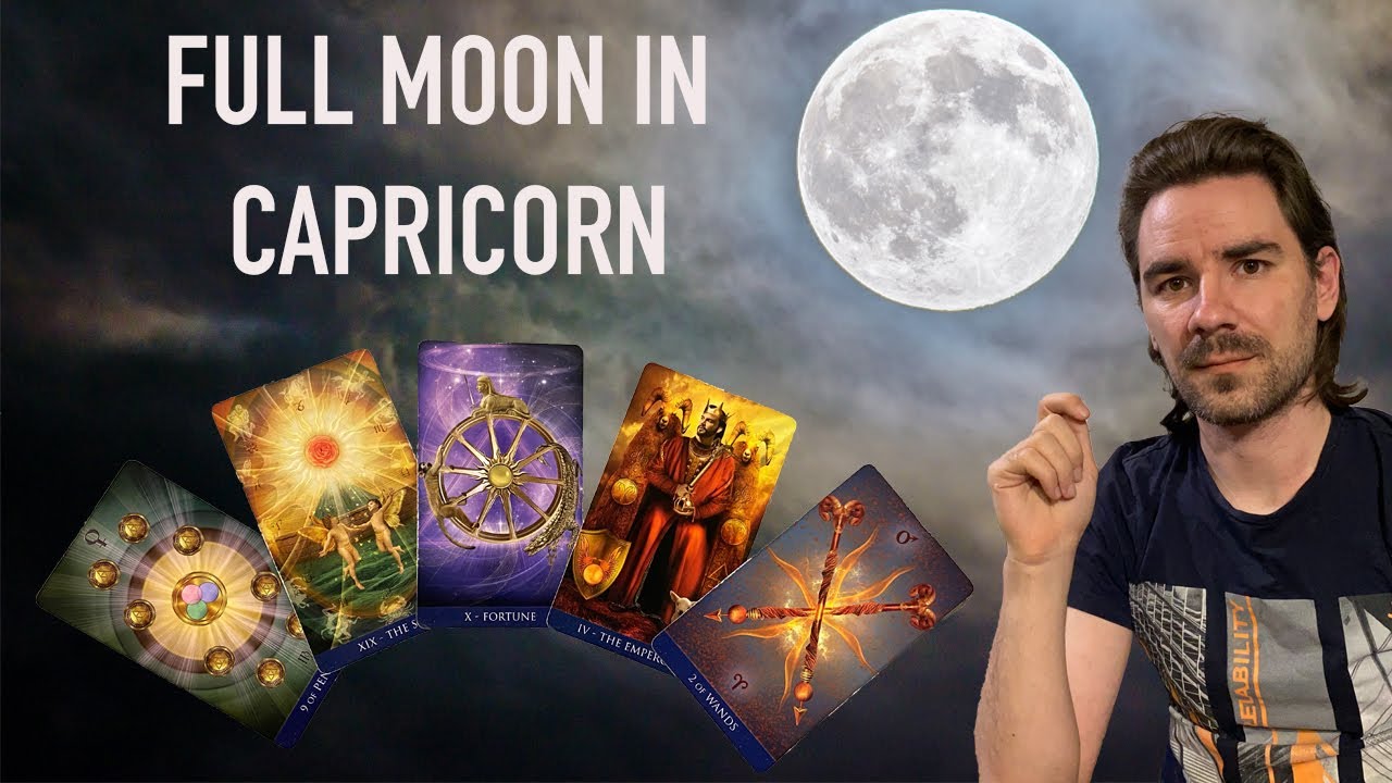🌈🔥 Full Moon in Capricorn ♑ all 12 signs 5 cards per sign and free ...