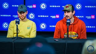 Winnipeg Jets end of season media availability: Captain Adam Lowry and Connor Hellebuyck