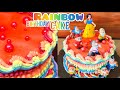 Kue Ulang Tahun Rainbow I Disney Princess Cake Design