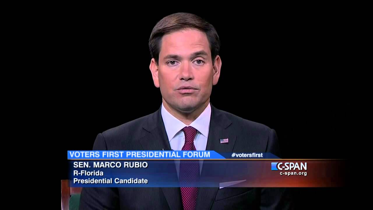 c-span channel Marco Rubio at Voters First Forum (C-SPAN)