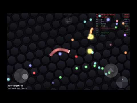 Slither.io gameplay 6. Funny moments, gliches and kills on big snakes.