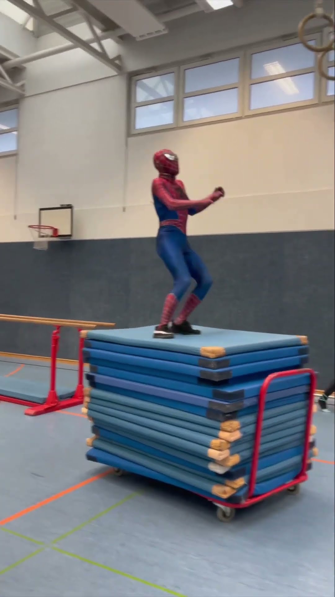The floor is lava with SpiderGwen #shorts
