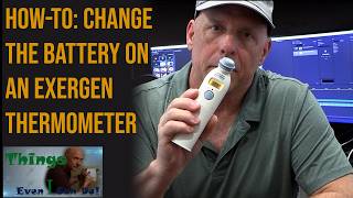 How to replace the batteries in an Exergen TAT-2000C Smart Glow thermometer