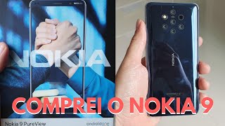 COMPREI O Nokia 9 Pureview! 5 cameras INSANAS! ETA CARAI!