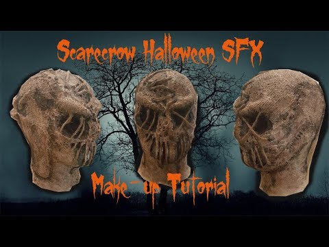 SCARECROW SFX Make-up *** Halloween mask *** make-up Tutorial