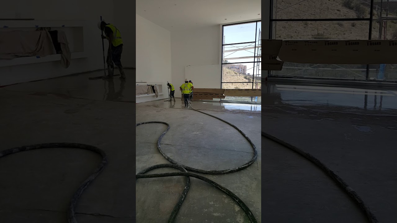 Floor Leveling Lightweight Concrete (Gypsum Concrete Gypcrete) Los