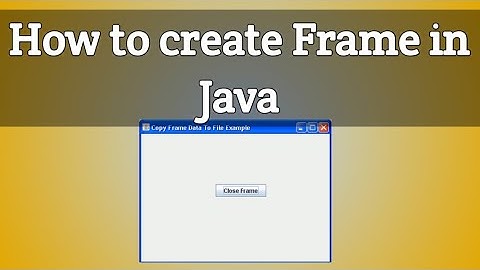 Java GUI Tutorial - Make a GUI Frame in 14 Minutes (Beginners)