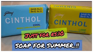 Summer Soaps For ₹10 | Godrej Cinthol Refreshing Deodorant Soap | Lime Mint | Review | Shruti Mishra