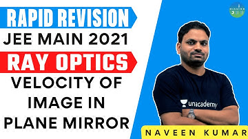 Ray Optics: Velocity Of Image In Plane Mirror | Rapid Revision JEE 2021 | Mission JEE | Naveen Kumar
