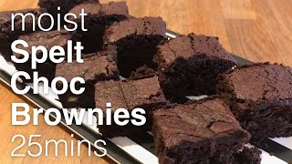 Chocolate brownies – spelt flour -