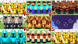 MOST POWERFUL BOSSES TOURNAMENT | Minecraft Battle ( Ferrous Wroughtnaut, Wither Storm, Herobrine )