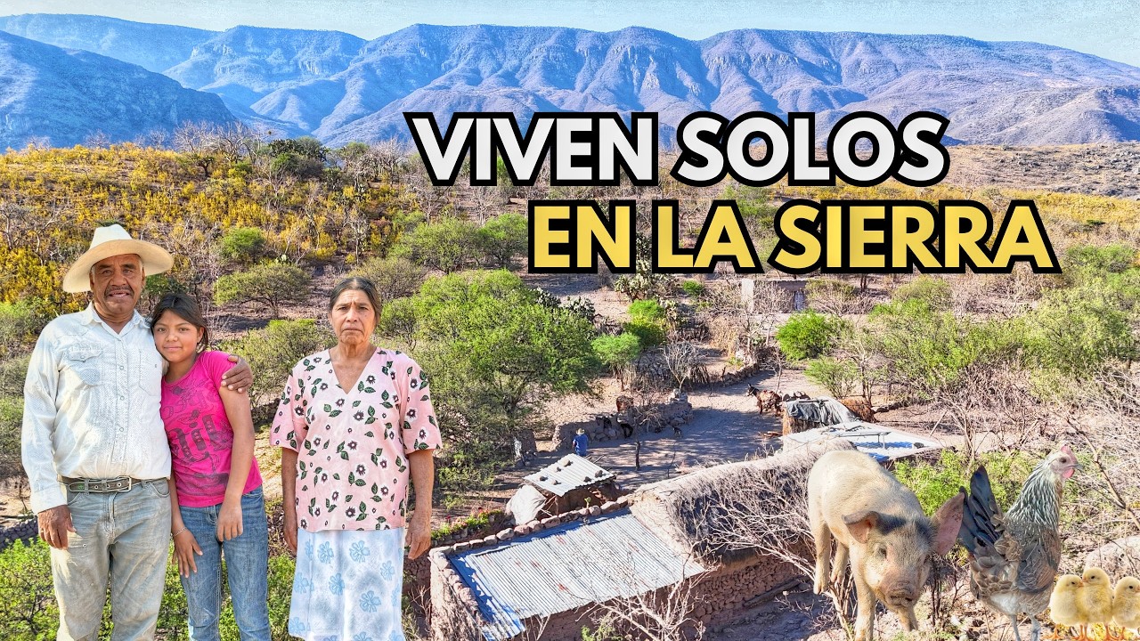 UNA FAMILIA SIN VECINOS VIVEN SOLOS EN LA MONTAÑA