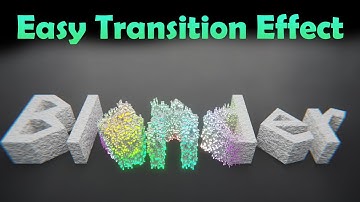 Text Transition effect using geometry nodes in Blender 3.0