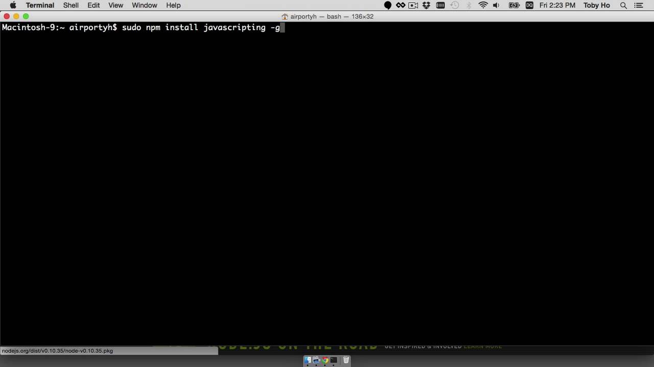 Get Ready For NodeSchool Workshop (Mac) - YouTube