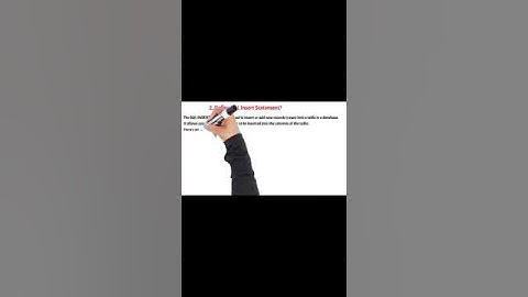 Define SQL INSERT Statement? #sql #sqlserver #sqlforbeginners
