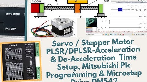 Servo / Stepper Motor,PLSR / DPLSR-Acceleration / De-Acceleration Setup Mitsubishi Plc Programming