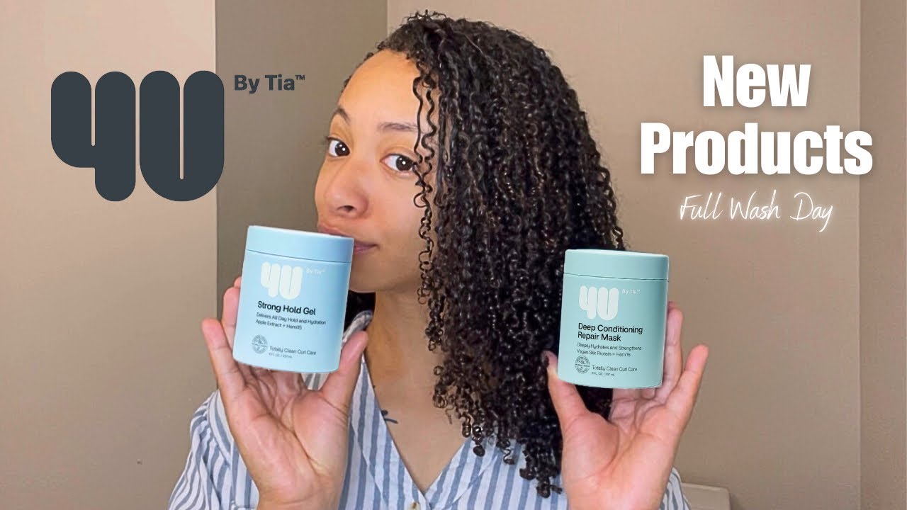 I TRIED THE NEW 4U BY TIA STRONG HOLD GEL & DEEP CONDITIONING MASK