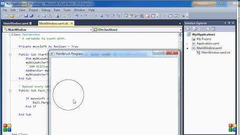 CST2501: Timers in VB WPF. Using timer to move the ball BOLTON VP2 VID 2