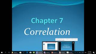 Chapter 8  correlation analysis 1
