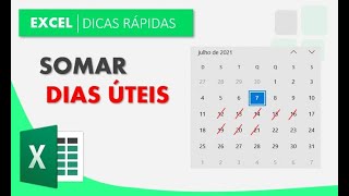 Somar Dias Úteis Excel - Pular Final De Semana