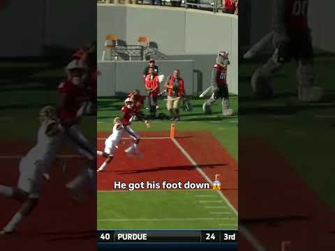 Needed to see that one slowed down 😱 #ncstate #accfootball #collegefootball