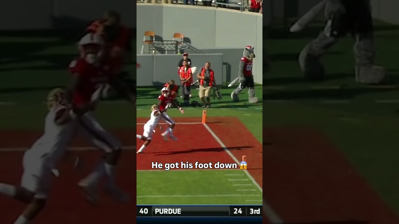 Needed to see that one slowed down 😱 #ncstate #accfootball #collegefootball