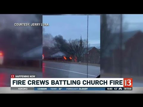 Firefighters battle church fire on 16 Street - YouTube