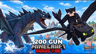 Hardcore Minecraft'ta  EJDERHANI NASIL EĞİTİRSİN Dünyasında 200 Gün Hayatta Kaldım!