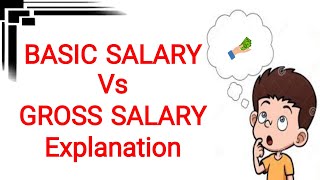 Basic Salary vs Gross Salary explained in Urdu/Hindi