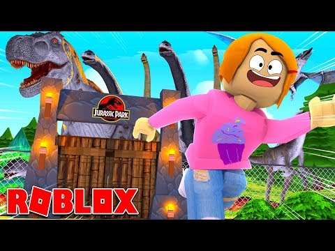 Roblox Escape Jurassic World Obby Youtube - roblox escapando del dinosaurio t rex escape the theatre obby