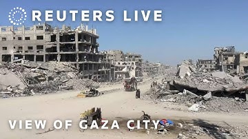 LIVE: View of Gaza City amid a fragile ceasefire