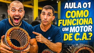 Aula 01 -  Noções Básicas sobre motores elétricos de Corrente Alternada (C.A)