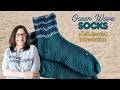 How to Crochet the Toe for Ocean Waves Socks | Left-Handed